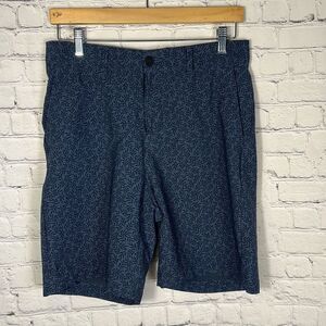 VRST Mens Ditsy Leaf Indigo Navy Print Golf Shorts Size 32‎ Outdoor Athleisure